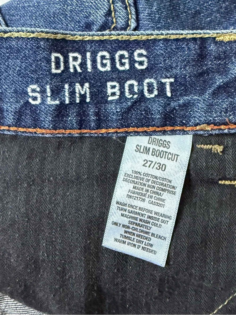 Apostle Driggs distressed boot cut jeans medium wash men’s 27/32 grunge y2k
